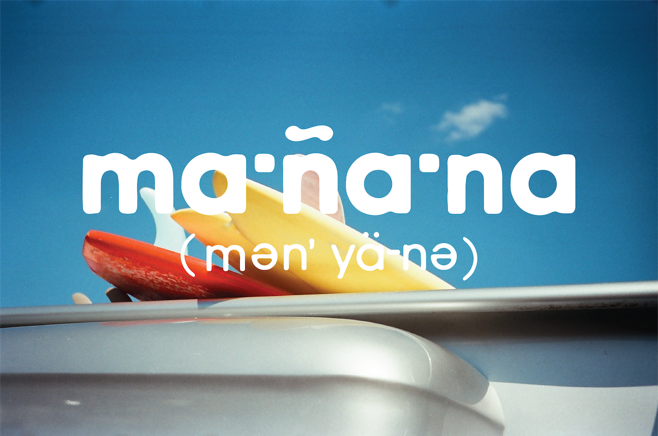 Mañana surfboard and ocean
